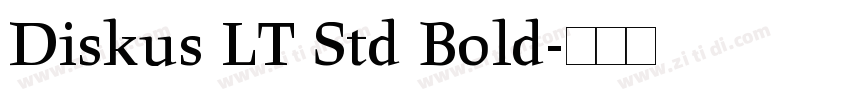 Diskus LT Std Bold字体转换